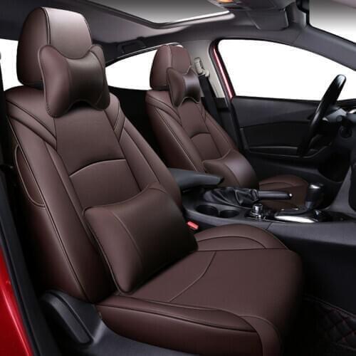 Custom car Seat Covers leather for auto mazda axela Car Seat Covers for Cars auto products car cover car accessories styling
