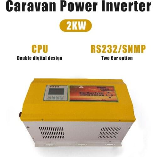 INVERTER 24V 220V 2000W 24VDC TO 220VAC FOR CARAVAN USE SOLAR INVERTER 2K LOW FREQUENCY FOR HOME