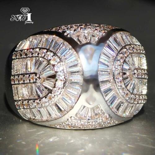 YaYI Fine Jewelry Fashion Princess Claw Set Cut White Cubic Zirconia Silver Color Engagement Wedding Party Leaves Gift Rings