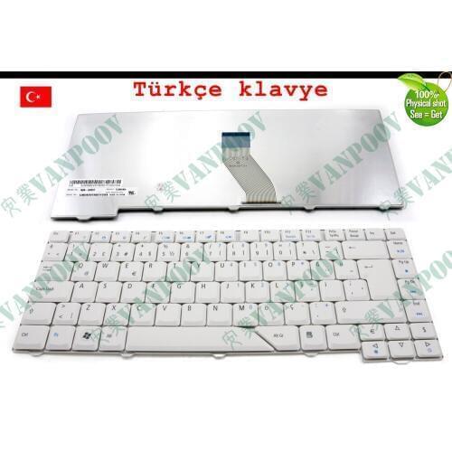 New TR Tastatur Notebook Laptop keyboard for Acer Aspire 4520 4530 4710 4720 4920 5220 5520 5710 5720 5920 5930 6920 White Grey