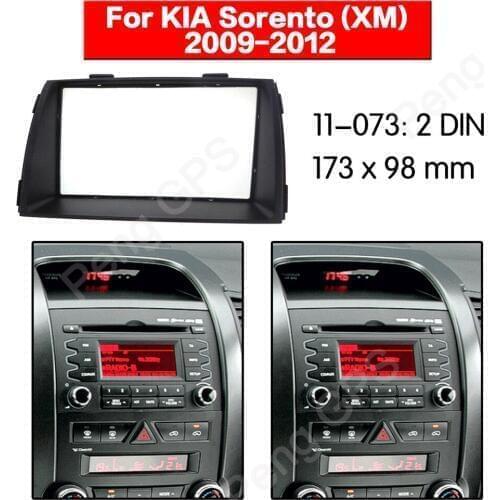 2 DIN Car Radio stereo Fitting installation adapter fascia For KIA Sorento(XM) 2009 2010 2011 2012 frame Audio Fascias
