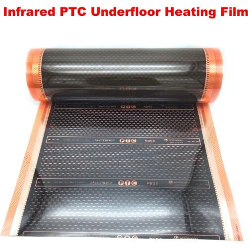 1m2 Heating FilmAC220V 240w/m² Temperature Adjustable PTC Film Household Graphene Floor Heating System Floor Heating Element