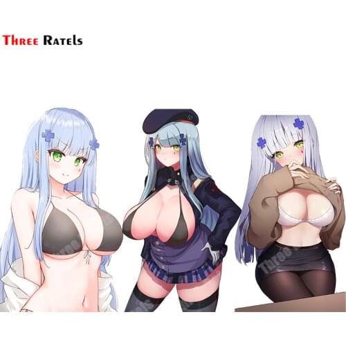Three Ratels A774 Hk416 Girls Frontline Car Stickers And Decals Anime For Volkswagen Anime Girl Auto External Decor Film
