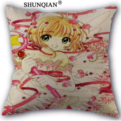 Custom card captor sakura Pillowcase Custom cotton pillowcases decorative beauty Home Furnishing customized pillow
