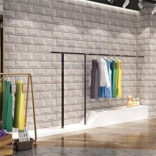 Beibehang Retro industrial wind cement brick wallpaper antique brick wallpaper restaurant hotel clothing store Papel de parede