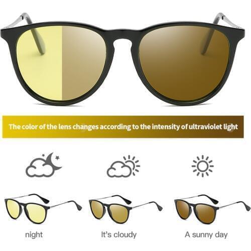 Cat Eye Night Vision Glasses Polarized Vision Nocturna Yellow Lens Sunglasses Men Women Driving Night Vision Goggles For Car