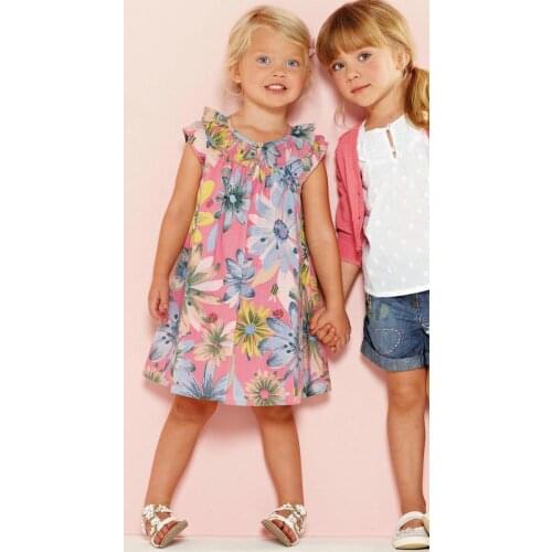 Girls Dress 100% cotton 2018 summer flower child clothing baby dress Bohemian style girl print princess dress summer child dress