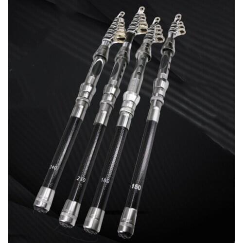 Portable Rock 1.8m 2.1m 2.4m 2.7m 1.5m Carp rod Telescopic Sea Fishing Rod Spinning rod carbon fiber Ultralight hard