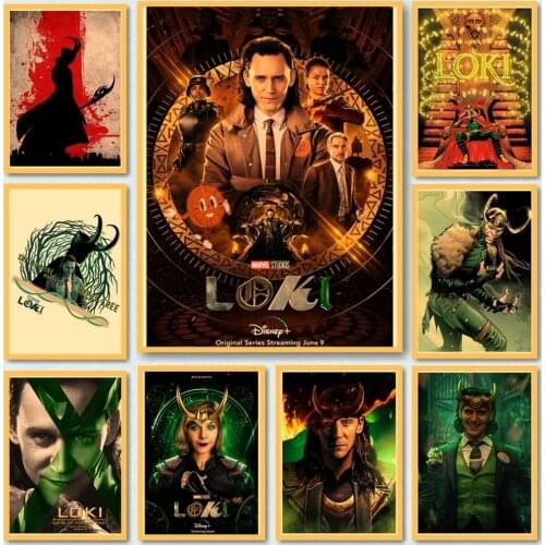 Marvel Loki Season 1 Tv Poster Deku Krafe Paper Prints Art Retro Painting Home Decor Wall Stickers For Kid Room Decor