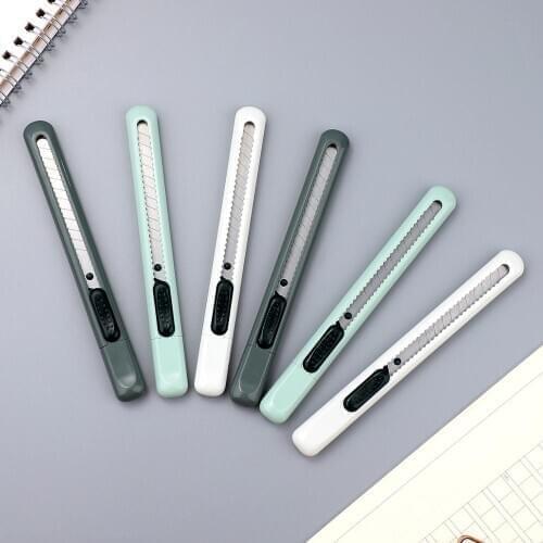 JIANWU 1pc Simple Portable Art Knife Cute modelling paper-splitting knife mini Utility knife Office supplies