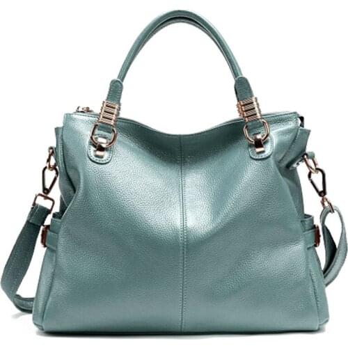 Quenya Brand Office Ladies Hand Bags 100% Genuine Real Leather Shoulder Bag Luxury Handbag for Women Large Capacity Causal Bag