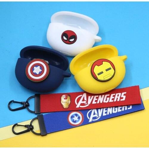Cartoon Earphone Case For Beats Studio Buds Silicone Wireless Bluetooth Earphone Case Shell Charger Box With Lanyard