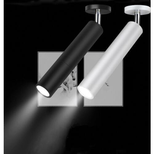 LED Small Shoot Light Living Room Background Wall Rail Light North Europe Tracking Light Dimmable COB Rotative Ceiling Lig