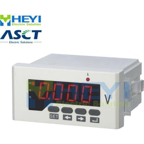 Three phase led voltage meter HY-3AV series ac dc digital voltimetro Class 0.5 voltimetro digital