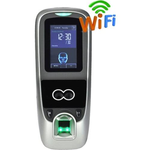 Free Shipping MultiBio 700 Facial Recognition Attendance Machine Face Fingerprint Access Control With 2000mAh Backup Battery
