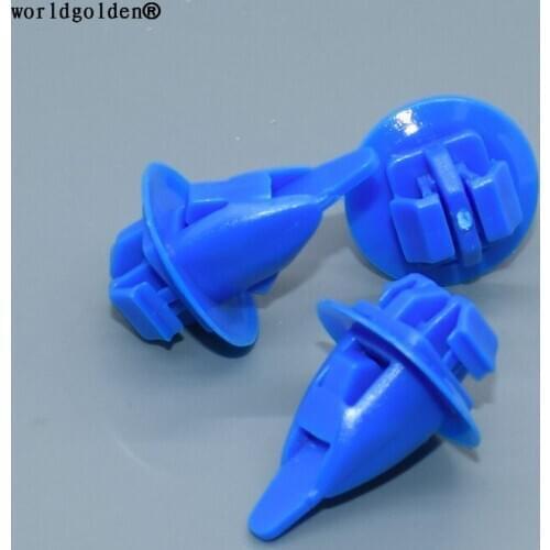 Worldgolden 100pcs auto fasteners Fender Moulding Clip for Toyota 90904-67036 Highlander, Land Cruiser Tacoma & Tundra 2002-01