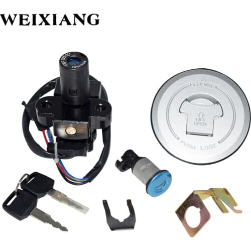 For Honda CBR 250 2011-2013 CBR600 F4 Motorcycle Ignition Switch Key Assembly Lock Fuel Gas Cap Tank Cover Locking With 2 Keys