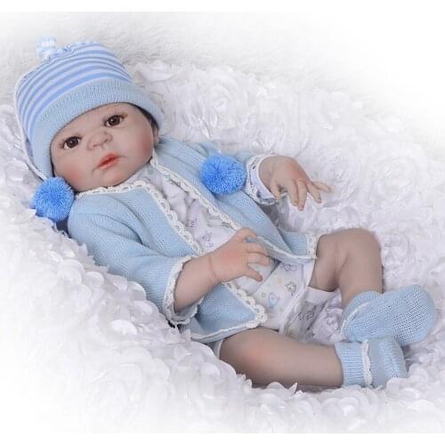55cm Silicone Simulation Baby Rebirth Doll To Accompany The Baby To Play Photography Props Baby Early Education Toys