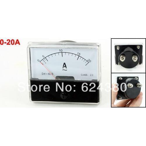 AC 0-20A 20A Analog Panel AMP Current Meter Ammeter Gauge DH-670