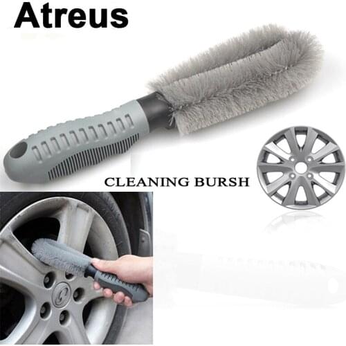 Atreus For Nissan qashqai Citroen c4 c5 c3 Chevrolet cruze aveo Peugeot Car Wheel Hub Cleaning Brushes Car-Styling Accessories