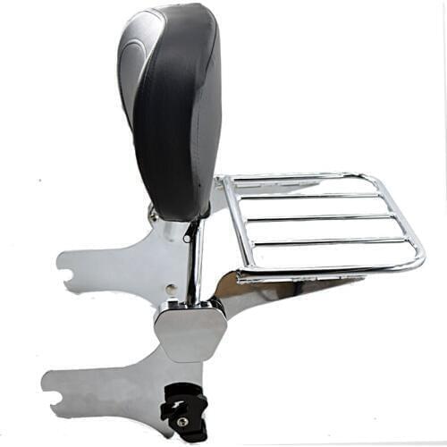 Motorcycle Backrest Sissy Bar Luggage Rack For Harley Road King Street Glide Electra Classic FLHT FLHX HD FLHTC Touring Models