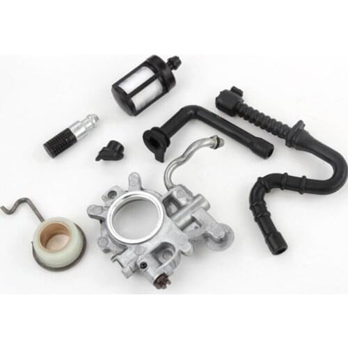 Worm Gear Oil Pump Filter Line for Chainsaw MS440 Replacement Spare Parts Oil Pump + Oil Filter + Oil line Hose Tube
