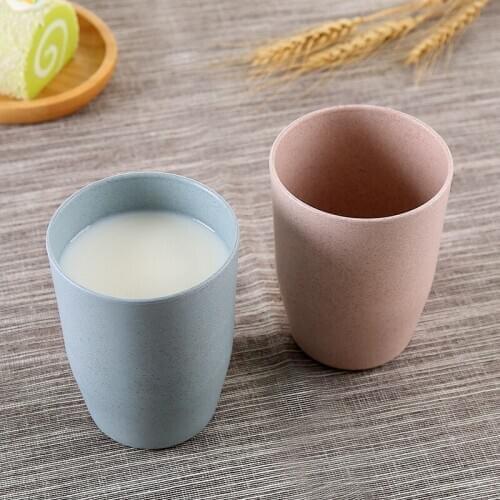 Holder Organizer Storage Cover Case Simple wheat straw cup couple home round environmental health toothbrush cup Toothbrush Box
