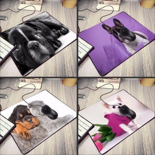 Mairuige Cute Dogs Pattern Series Mouse Pad Gamer Play Mat Desk Pad Gaming Keyboard Mat Mousepads for Home and Office Mat
