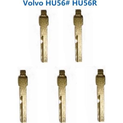 KEYDIY Y70 HU56R Metal Blank Uncut Flip HU56# Blade for-Volvo Car Remote Key Embryo Uncut Blade for KD VVDI Xhorse JMD Remote