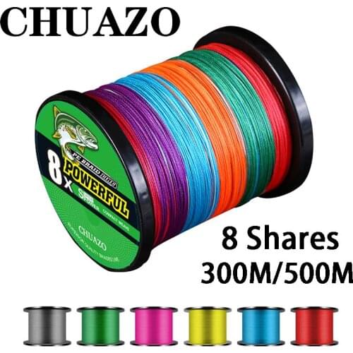 300m 500m New Dalmatian 8 Shares PE Braided Fishing Line 17.8-156.5LB Super Strong Japanese Fishing Line Linha De Pesca Sedal