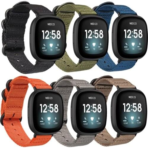 Top Quality Replacement Smart Bracelet Band for fitbit Versa3/Sense Strap nylon Watchband Wrist for fitbit Versa 3 Watch Bands
