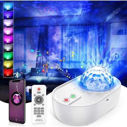 Night Light Projector Star Galaxy Projection Novelty Lamp Spaceship Atmosphere Bedroom Lights for Kids & Adults