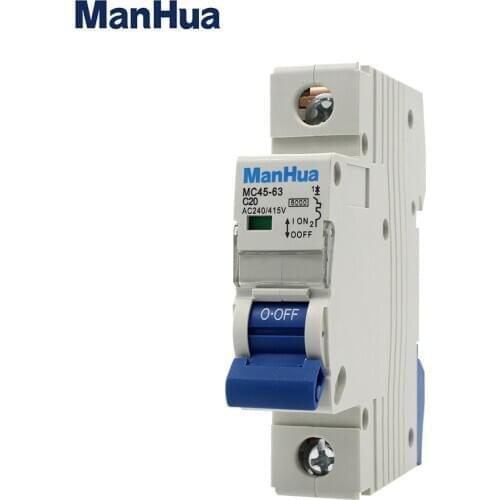 New Design 6KA 6000A 110V 220V Curve C MCB DPN 1P 6A 16A 20A 32A 63A CE Certificate LED color indicatorMini Circuit Breaker