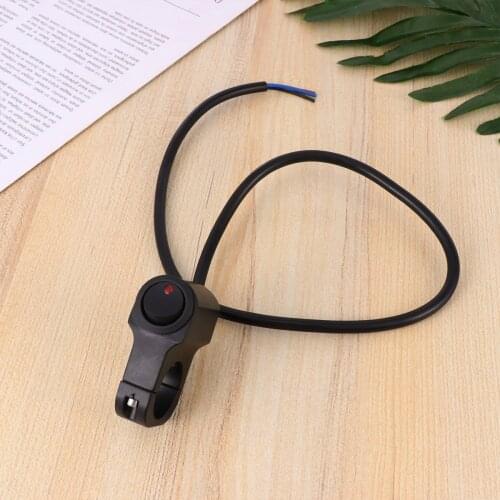 12V 25mm Motorcycle Handlebar Headlight Switch Motorbike Modification Button with Indicator Light for Motorcycle Tricycle ATV Sn