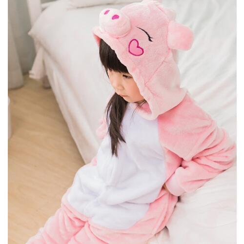 Kigurumi Pajamas Pig For Children Baby Girls Pyjamas Boy Sleepwear Animal Anime Onesie Kids Costume Jumpsuit