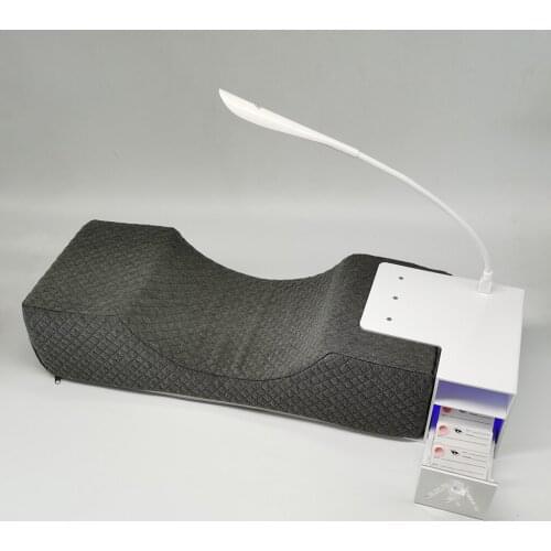 Comfortable Lash Pillow Semi Permanent Eyelash Extension Pillow with Shelf Integrated Grafting Eyelashes Memory Foam For Beauty