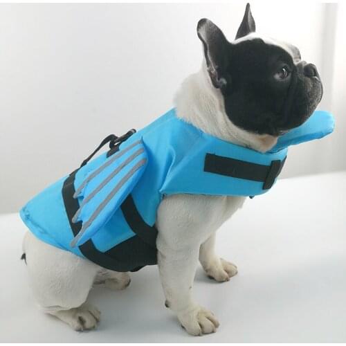 French Bull Dog Life Vest Angel Wings Pet Life Jacket Clothing For Dog Clothes Reflective Dog Swimwear Puppy Pet Swimming Suit