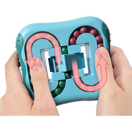 Spinning Magic Beans Antistress Cube Toys Anxiety Fidget Anti-stress Box Autism Hand Figet Toy Simple Dimple for Children Ball