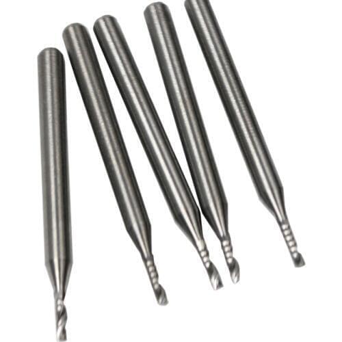 5 pcs 3.175*1.5*6MM one flute spiral CNC router bits/1LX3.1506