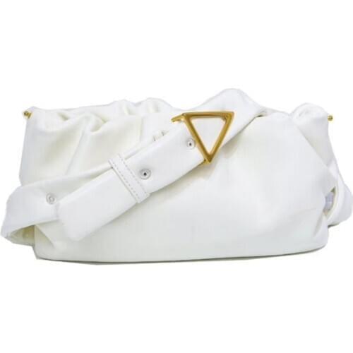 Bag Hobos Ruched Fashion Women Cloud Bag Casual Soft Leather Single Shoulder Bags Ladies Pu Leather Crossbody Bag Luxury Handbag