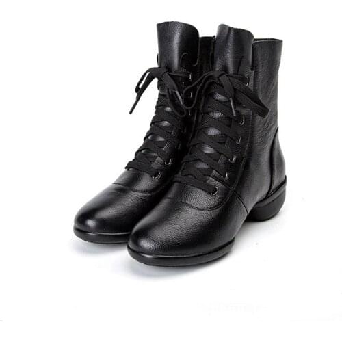 Genuine Leather Jazz shoes Latin Shoes for dancing Women Dance Shoes Ballroom Dancing Shoes Modern Tango Dance Sneakers WA02
