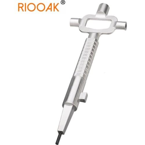 Multi Purpose Cylinder Gauge Cam Turner Spindle Turner 7.5 inch Silver Locksmith Tool