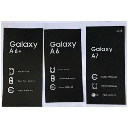 100pcs Plastic Factory New Mobile Phone Screen Protector Film for Samsung Galaxy A6 A7 A8 A9 Plus J5 J7 Pro C5 C7 C9