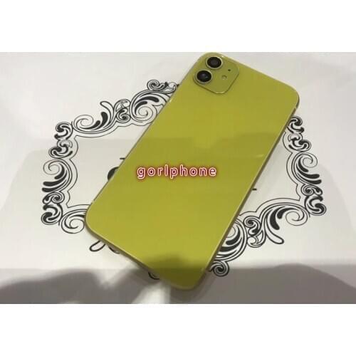 Perfect Quality 24k Mirror Gold Chassis Rear Door for phone xr for phone 11 style Battery Housing Middle Frame