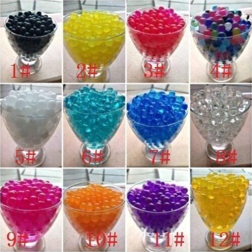 1KG Free Shipping Pearl shaped Crystal Soil Water Beads Mud Grow Magic Jelly balls wedding Home Decor