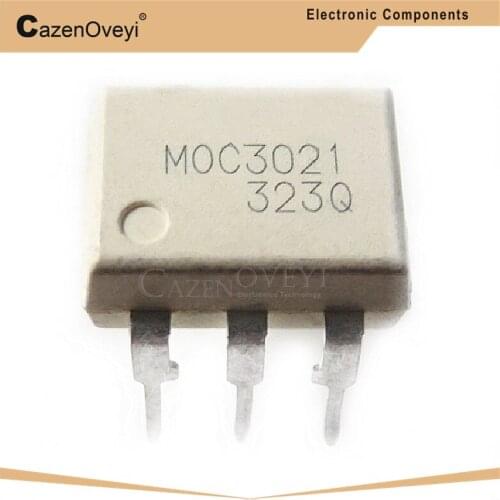 10pcs/lot MOC3021 3021 DIP-6 In Stock