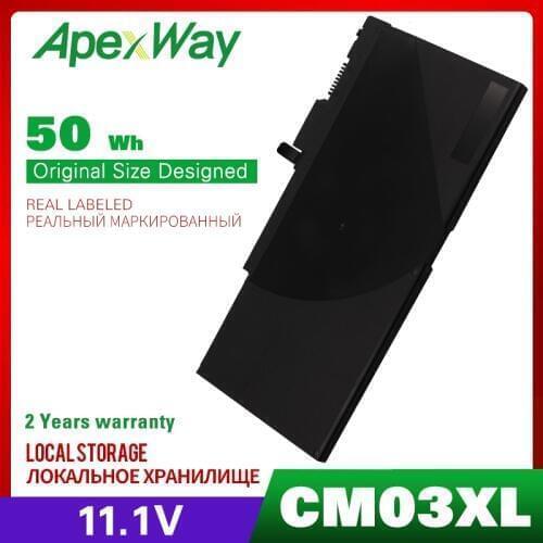 Apexway CM03XL Laptop Battery for HP EliteBook 740 745 840 850 855 G1 G2 ZBook 14 HSTNN-DB4Q HSTNN-IB4R HSTNN-LB4R 716724-171
