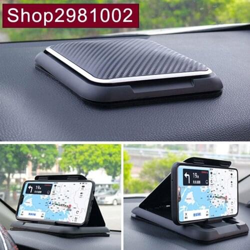 Car Holder Phone Bracket Universal Dashboard Phone Holder for Car Anti-Slip Silicone Suction Pad Adjustable Smartphone Bottom