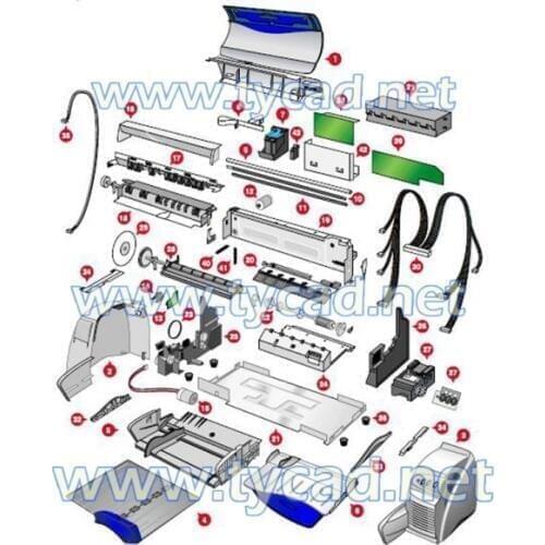 C2693-67016 Carriage drive belt for HP DeskJet 1180C 1220 1220CPS 1280 9300 Printer Part Used