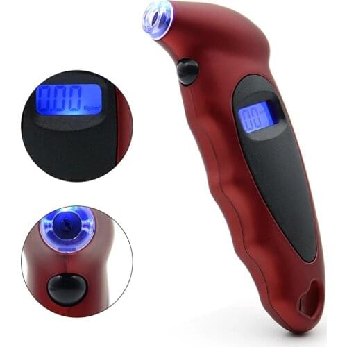 Mini Digital Tire Pressure Gauge Handheld Tyre Air Pressure Gauge with LCD Display Auto Replacement Parts Supplies